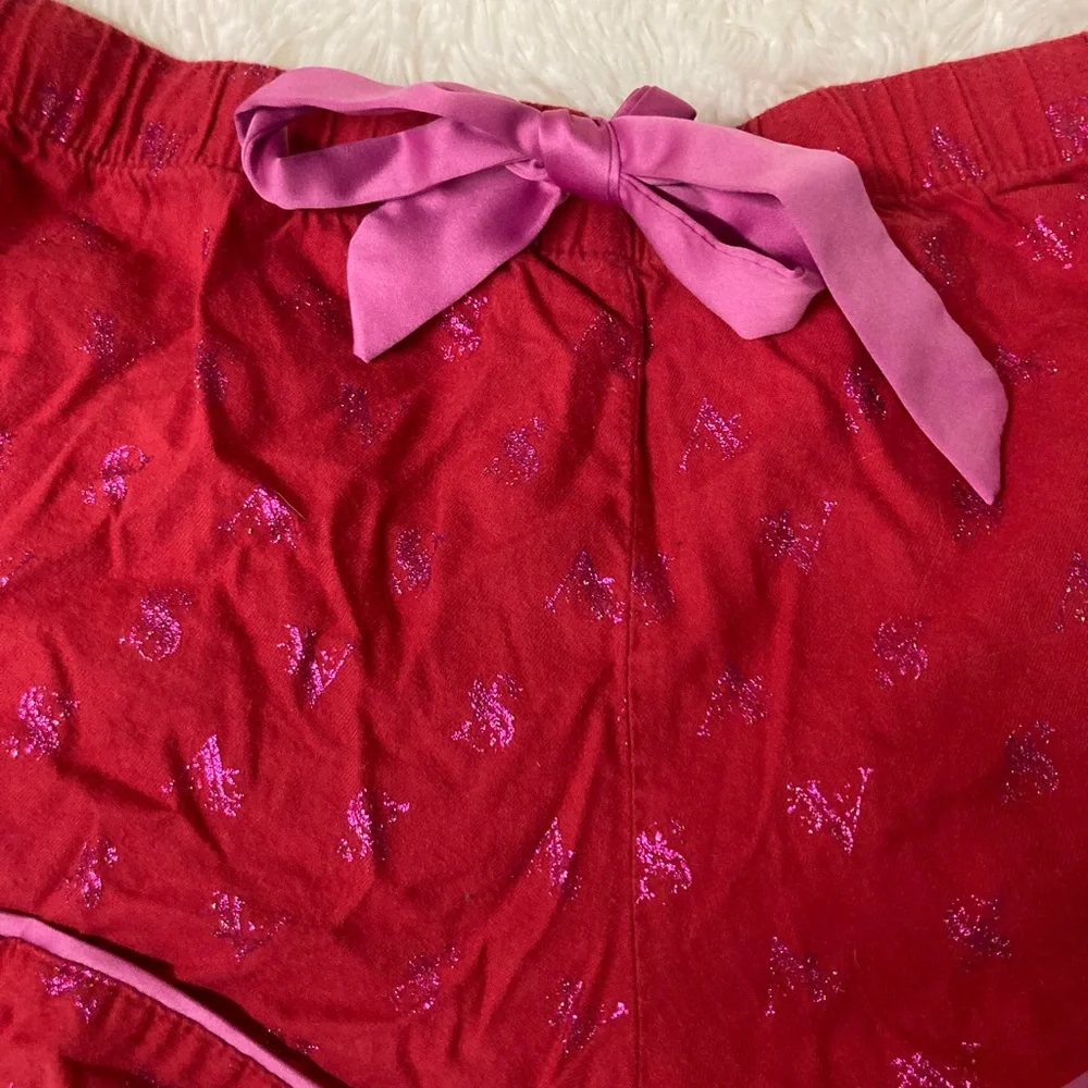 Victoria Secret Vintage cotton‎ red and Pink PJ bottoms size medium